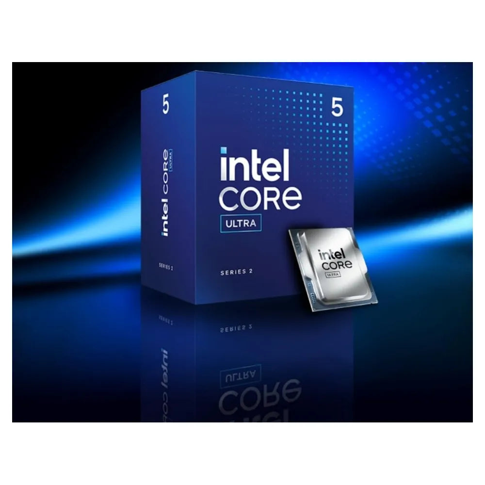Intel Core Ultra 5-225F Processor, 10-Core (6P+4E), Base Core Frequency 3.3 GHz, Turbo Frequency 4.9 GHz, 20MB L1 Cache, DDR4/DDR5, LGA1851 Socket, 1 Year Warranty | BX80768225F