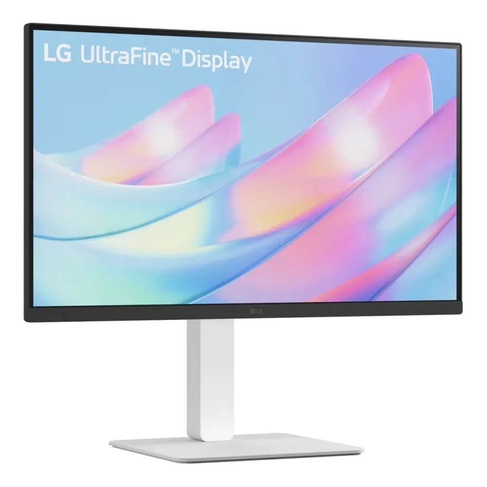 شاشة LG 27US550-W-AMA 4K UltraFine UHD، دقة 4K بحجم 27 بوصة (3840 × 2160)، 60 هرتز، مضادة للتوهج، زمن استجابة 5 مللي ثانية (GtG)، HDMI، DisplayPort، حامل قابل للتعديل بالإمالة/الارتفاع/المحور، متوافقة مع AMD FreeSync، أبيض، ضمان لمدة عام | 27US550-W-AMA