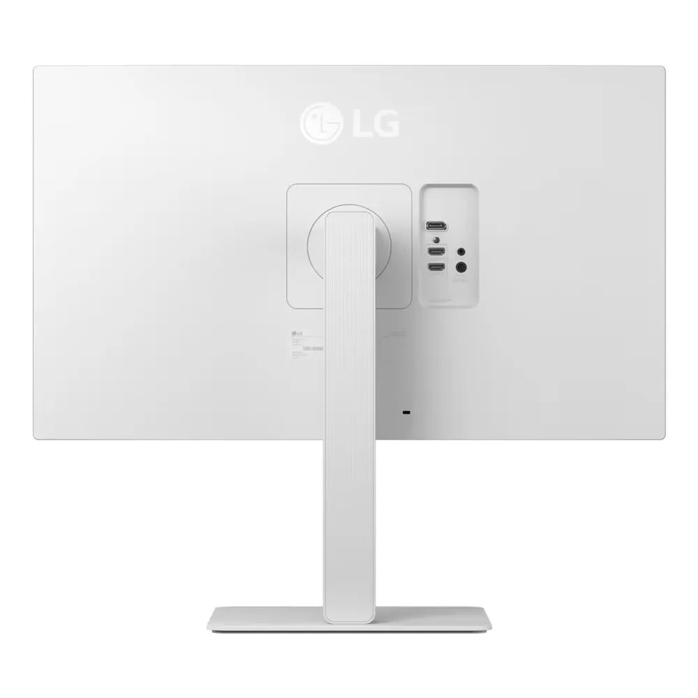 شاشة LG 27US550-W-AMA 4K UltraFine UHD، دقة 4K بحجم 27 بوصة (3840 × 2160)، 60 هرتز، مضادة للتوهج، زمن استجابة 5 مللي ثانية (GtG)، HDMI، DisplayPort، حامل قابل للتعديل بالإمالة/الارتفاع/المحور، متوافقة مع AMD FreeSync، أبيض، ضمان لمدة عام | 27US550-W-AMA