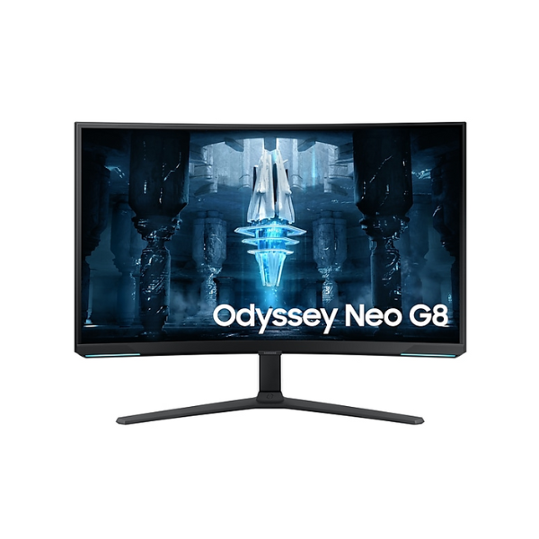 شاشة ألعاب سامسونج LS32BG850NMXUE مقاس 32 بوصة أوديسي نيو G8 بدقة 4K UHD (3840x2160)، بتردد 240 هرتز، منفذ HDMI، منفذ DisplayPort، قابلة لتعديل الارتفاع/الإمالة/الدوران/المحور، لون أسود، ضمان لمدة 3 سنوات | LS32BG850NMXUE