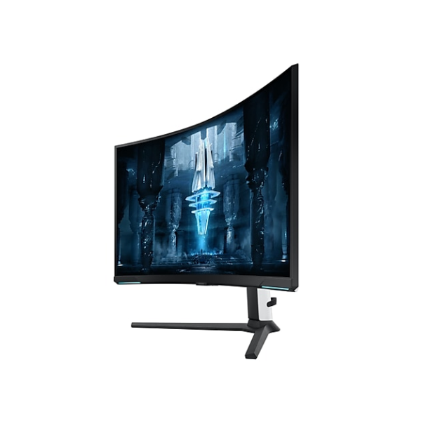 شاشة ألعاب سامسونج LS32BG850NMXUE مقاس 32 بوصة أوديسي نيو G8 بدقة 4K UHD (3840x2160)، بتردد 240 هرتز، منفذ HDMI، منفذ DisplayPort، قابلة لتعديل الارتفاع/الإمالة/الدوران/المحور، لون أسود، ضمان لمدة 3 سنوات | LS32BG850NMXUE