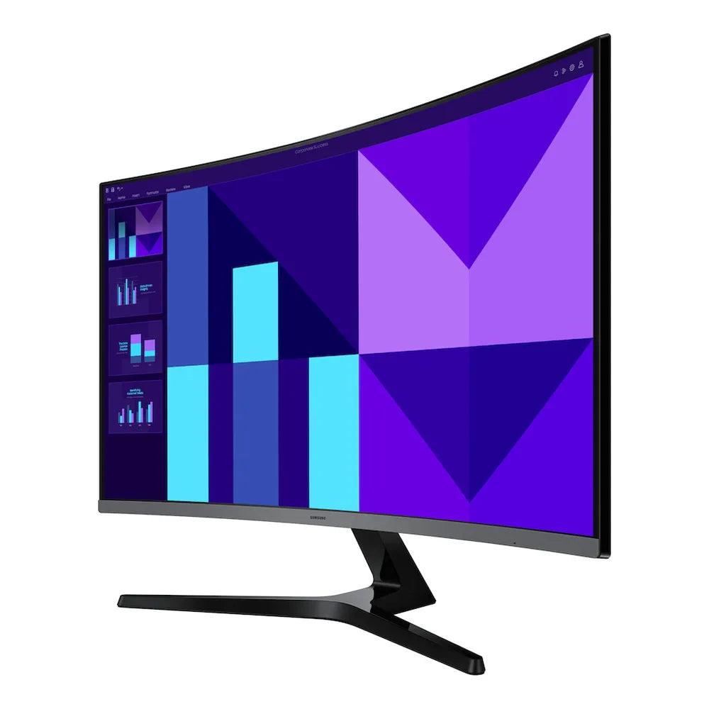 شاشة سامسونج اسينشيال S3 ls32d392gamxue بحجم 32 بوصة FHD (1920 × 1080)، مضادة للتوهج، HDMI، VGA، قابلة للتعديل بالإمالة، ضمان سنة واحدة | ls32d392gamxue