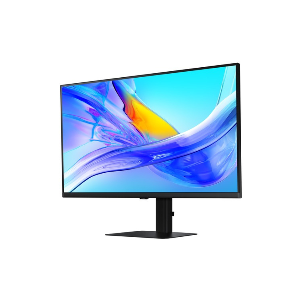 شاشة سامسونج ViewFinity S7 LS32D806UAMXUE مقاس 32 بوصة بدقة 4K UHD (3840 x 2160)، مضادة للتوهج، HDMI، وDisplayPort، وUSB-C، قابلة لتعديل الارتفاع/المحور/الدوران/الإمالة، ضمان سنة واحدة | LS32D806UAMXUE