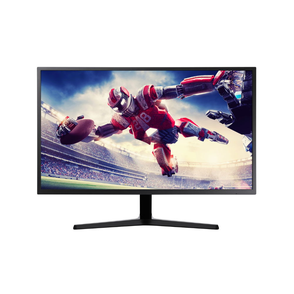 شاشة سامسونج LU32J590UQMXUE بحجم 32 بوصة UHD (3840 x 2160)، مضادة للتوهج، HDMI، منفذ عرض (DP)، قابلة للتعديل بالإمالة، ضمان سنة واحدة | LU32J590UQMXUE