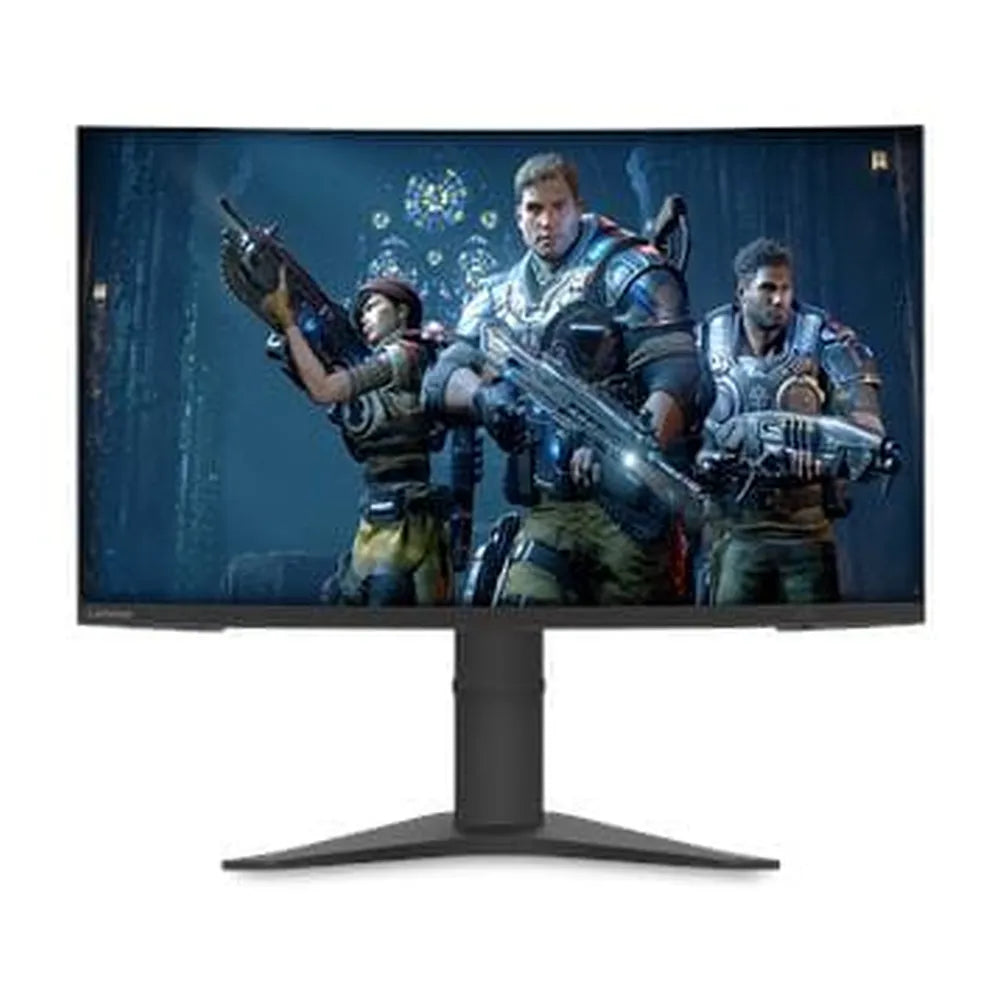 شاشة Lenovo G27c-10 مقاس 27 بوصة FHD (1920 × 1080)، 165 هرتز، مضادة للتوهج، زمن استجابة 1 مللي ثانية، HDMI، منفذ عرض (DP)، حامل قابل للتعديل بالإمالة/الارتفاع، أسود، ضمان لمدة سنة | 66A3GACBUA