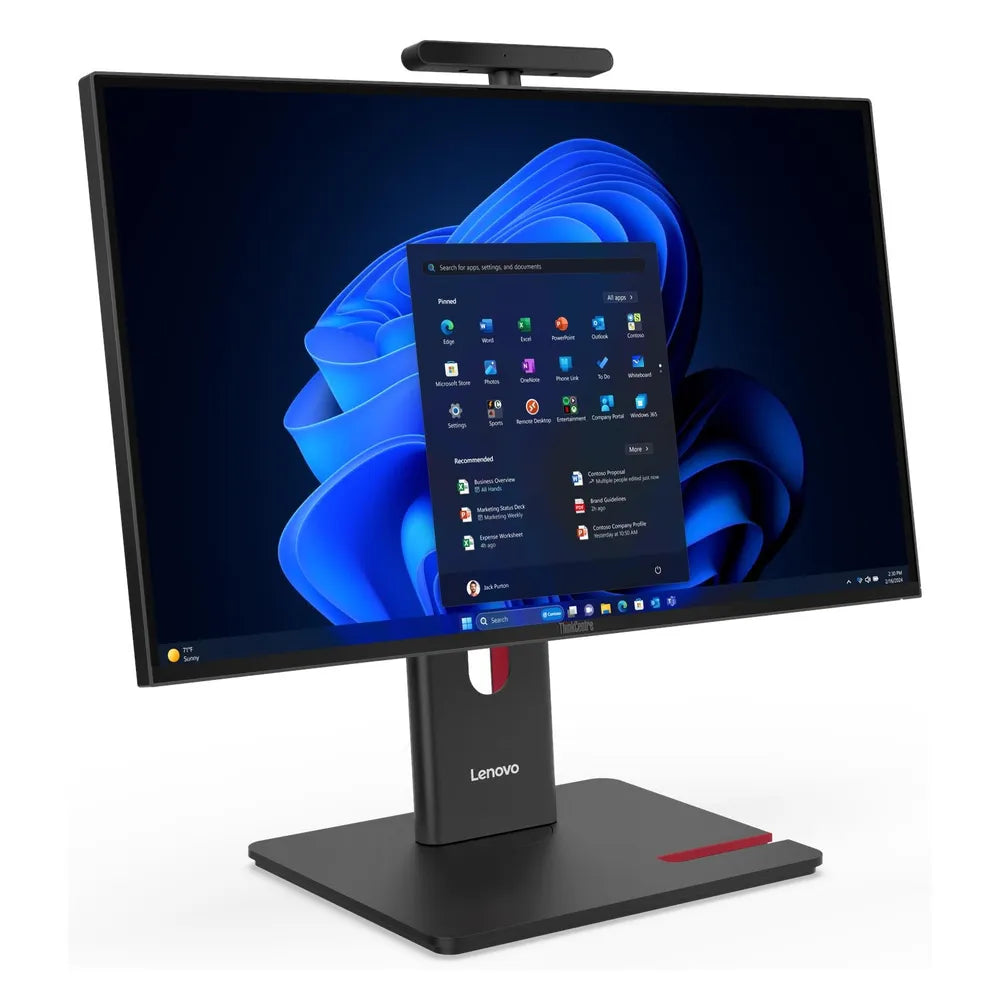 Lenovo ThinkCentre M90a Gen 6 All-in-One Desktop PC, Intel Core Ultra 9 285 Processor, 16GB RAM, 512GB SSD, 23.8” FHD 120Hz Display, Windows 11 Pro, Wireless English & Arabic Keyboard, Mouse Included, 3 Year Warranty | 13AV0006GR
