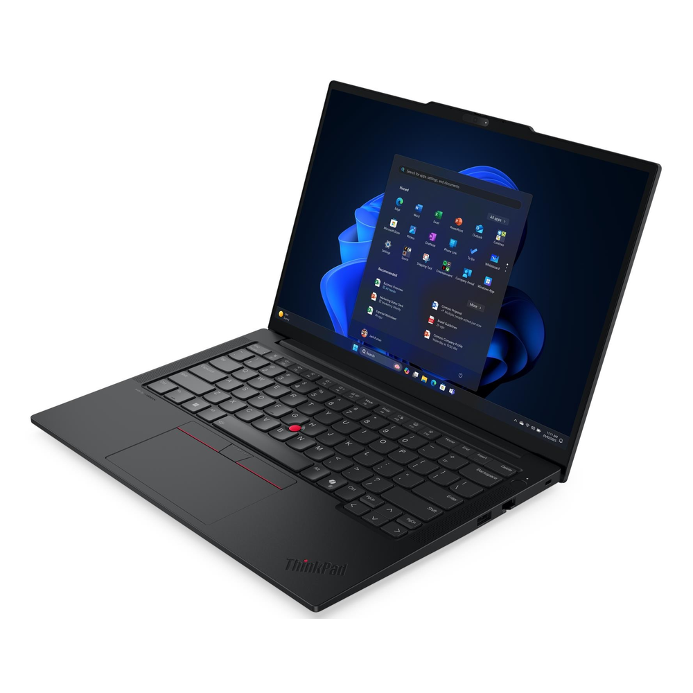 Lenovo ThinkPad E14 Gen 7 Laptop, Intel Core Ultra 7 255H Processor, 16GB RAM, 512GB SSD, 14" WUXGA Display, Windows 11 Pro, English & Arabic Backlit Keyboard, Black, 2 Year Warranty | 21SX006BGR