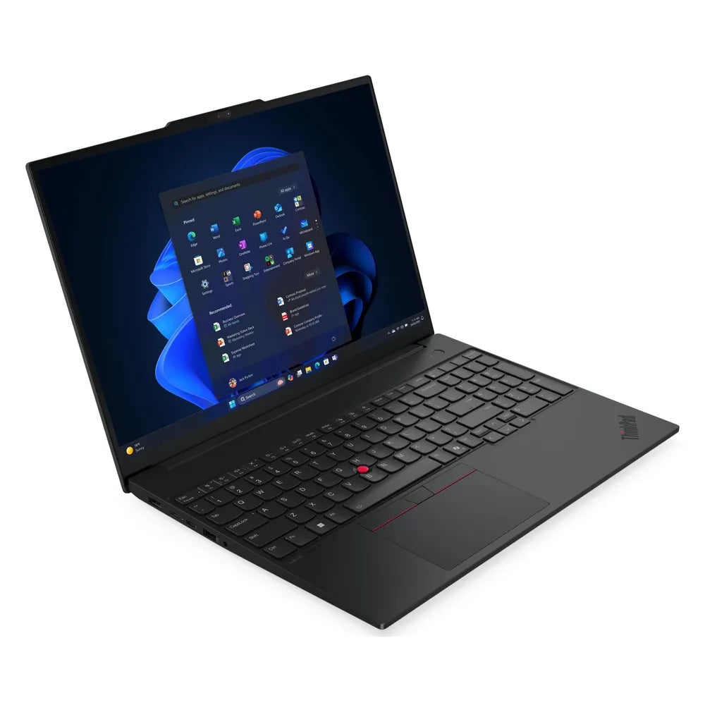 Lenovo ThinkPad E16 Gen 3 Laptop, Intel Core Ultra 5 225U Processor, 16GB RAM, 512GB SSD, 16" WUXGA Display, Windows 11 Pro, English & Arabic Backlit Keyboard, 2 Year Warranty | 21SR005MGR