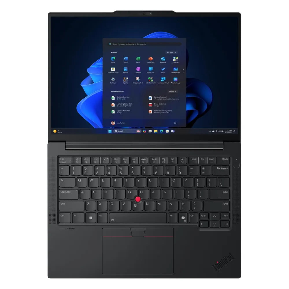 Lenovo ThinkPad E14 Gen 7 Laptop, Intel Core Ultra 5 225U Processor, 8GB RAM, 512GB SSD, 14" WUXGA Display, DOS, English & Arabic Backlit Keyboard, Includes Bag, 1 Year Warranty | 21SX0065GR