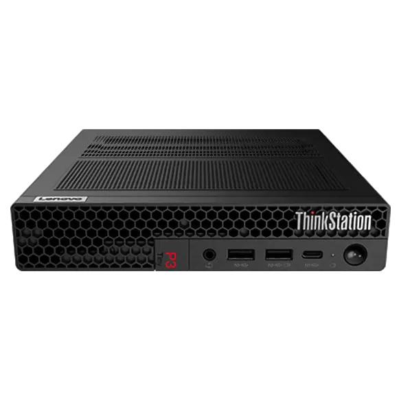 Lenovo ThinkStation P3 Tiny Workstation PC, Intel Core i7-14700T Processor, 16GB DDR5 RAM, 512GB SSD, NVIDIA T400 4GB Graphics, Windows 11 Pro, 230W Power Supply, 3 Year Warranty | 30H00057AX