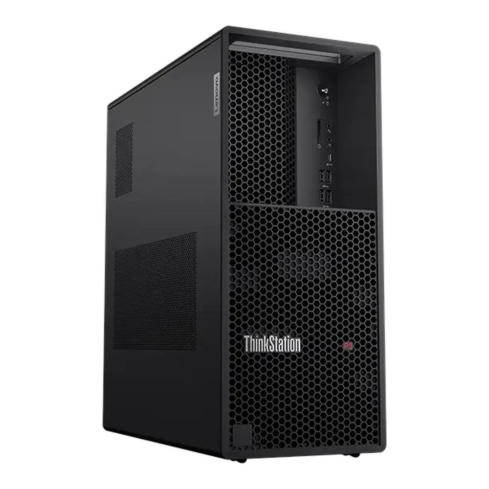 كمبيوتر محطة عمل برج لينوفو ثينك ستيشن P3 الجيل الثاني، معالج Intel Core Ultra 7 265K، ذاكرة وصول عشوائي DDR5 سعة 16 جيجابايت، محرك أقراص صلبة 512 جيجابايت، رسومات Intel مدمجة، ويندوز 11 برو، مزود طاقة 750 واط، ضمان 3 سنوات | 30HTS07F00