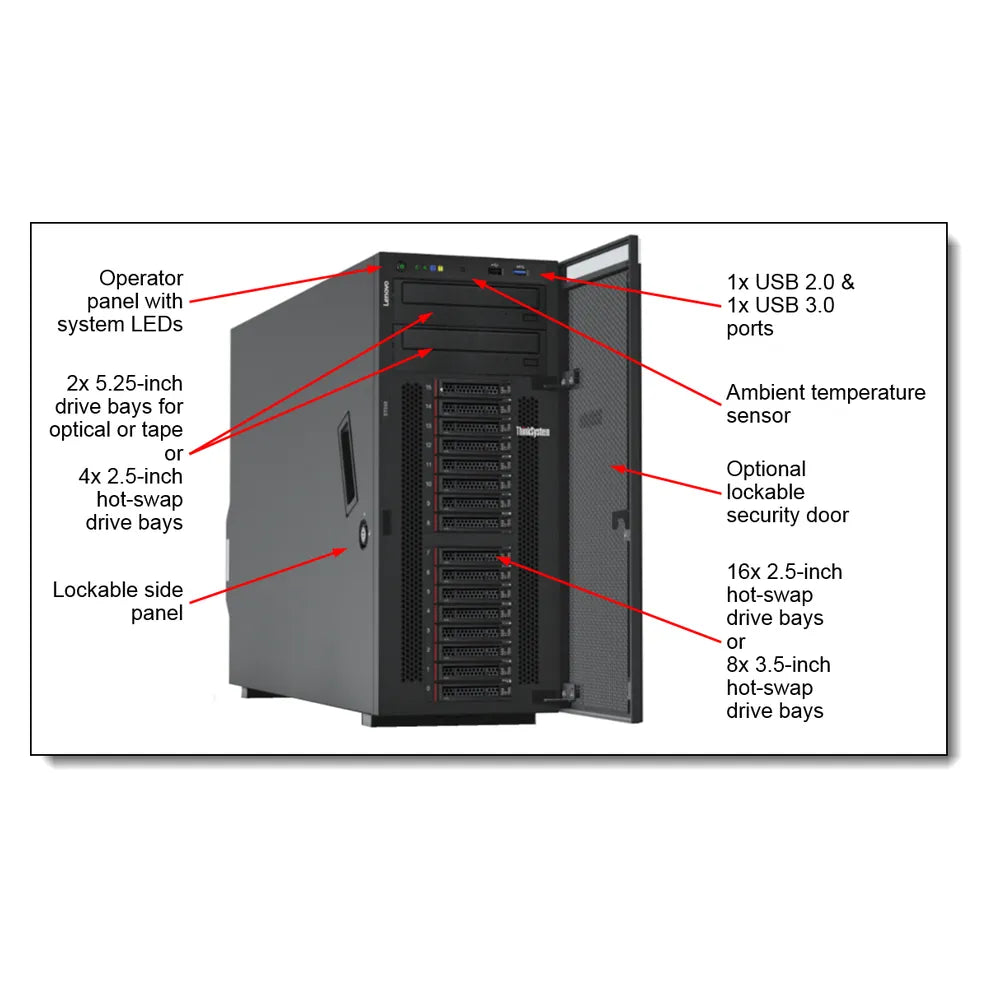 Lenovo-ThinkSystem-ST550-Server-7X10A0F3EA