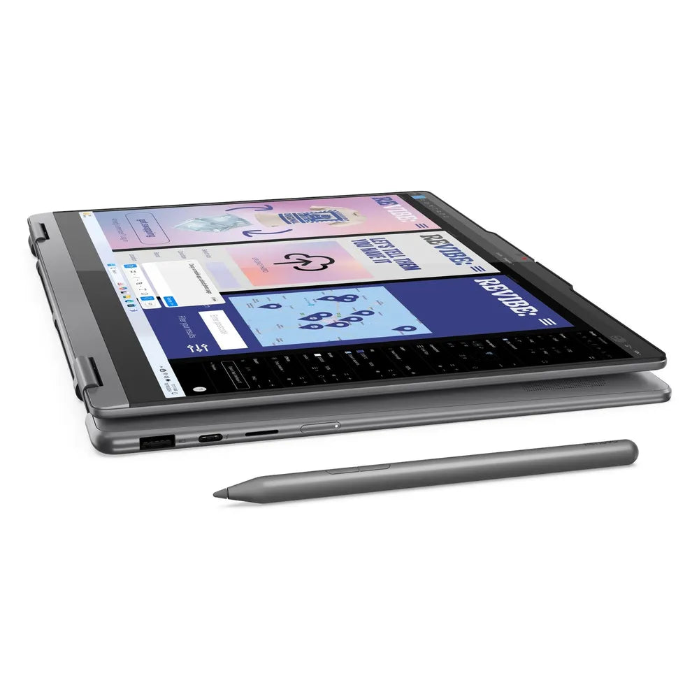 Lenovo Yoga 7 2-in-1 14ILL10 Laptop, Intel Core Ultra 7 256V Processor, 16GB RAM, 512GB SSD, 14" WUXGA OLED Touch Display, Windows 11 Home, English & Arabic Keyboard, 1 Year Warranty | 83JQ00B3PS