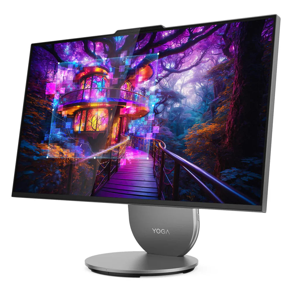 Lenovo Yoga 27IAH10 All-in-One Desktop PC, Intel Core Ultra 9 285H Processor, 32GB RAM, 1TB SSD, 6GB RTX 4050 Graphics, 27” QHD 120Hz Display, Windows 11 Pro, English & Arabic Keyboard, Mouse Included, 1 Year Warranty | F0J2001UAX