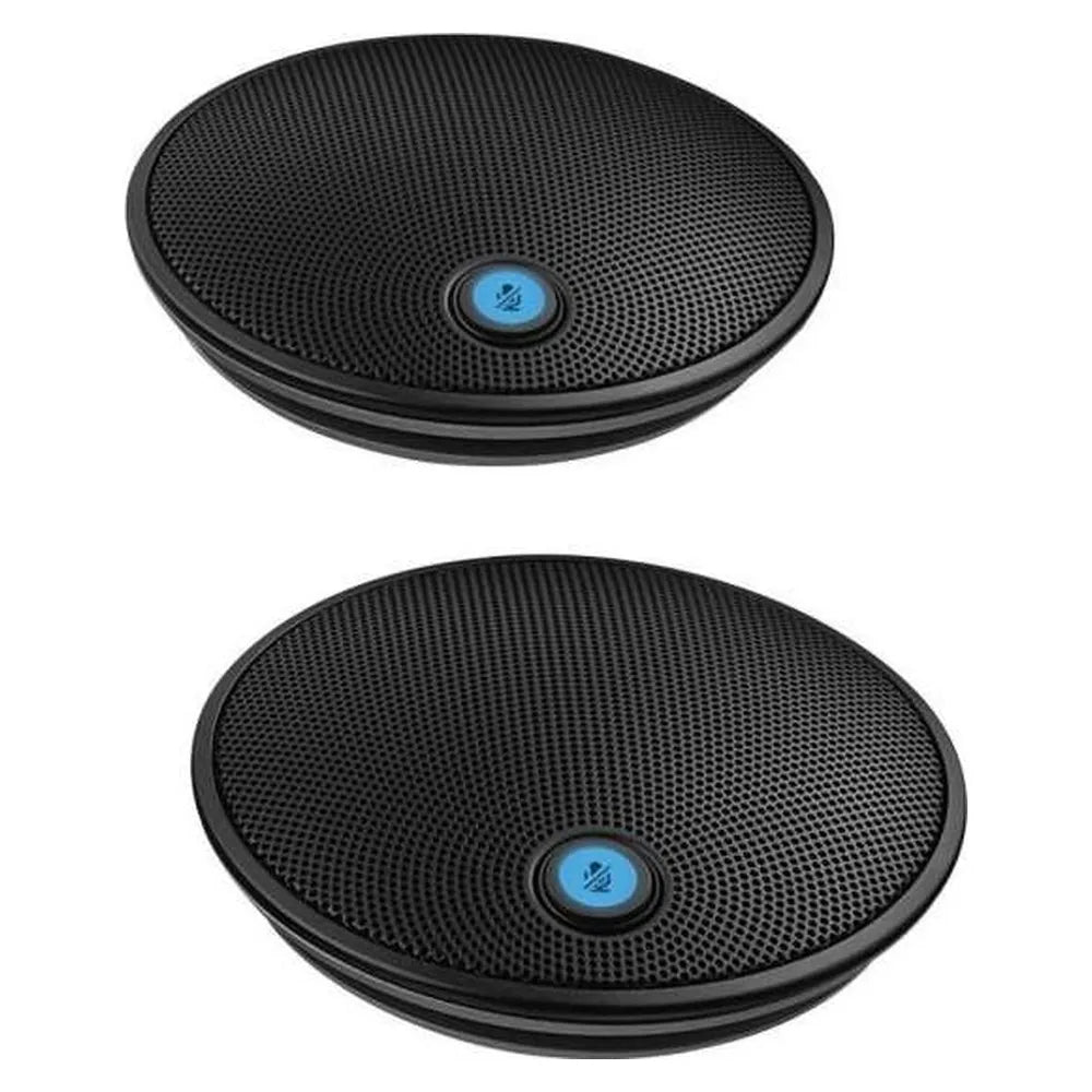 Logitech Business Group Expansionm Microphones, Add-on Mics for Larger Groups, Mono, Wideband, Noise Canceling, Black, 1 Year Warranty | 989-000171