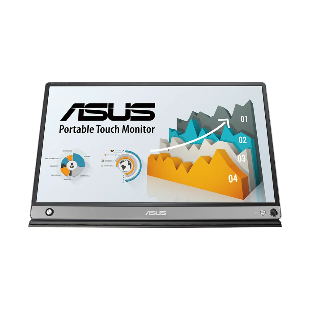ASUS ZenScreen MB16AMT 15.6" FHD(1920x1080) Touch Portable Monitor, Anti-glare, USB-C, Micro HDMI, 3 Year warranty | MB16AMT
