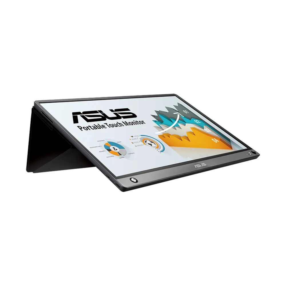 ASUS ZenScreen MB16AMT 15.6" FHD(1920x1080) Touch Portable Monitor, Anti-glare, USB-C, Micro HDMI, 3 Year warranty | MB16AMT