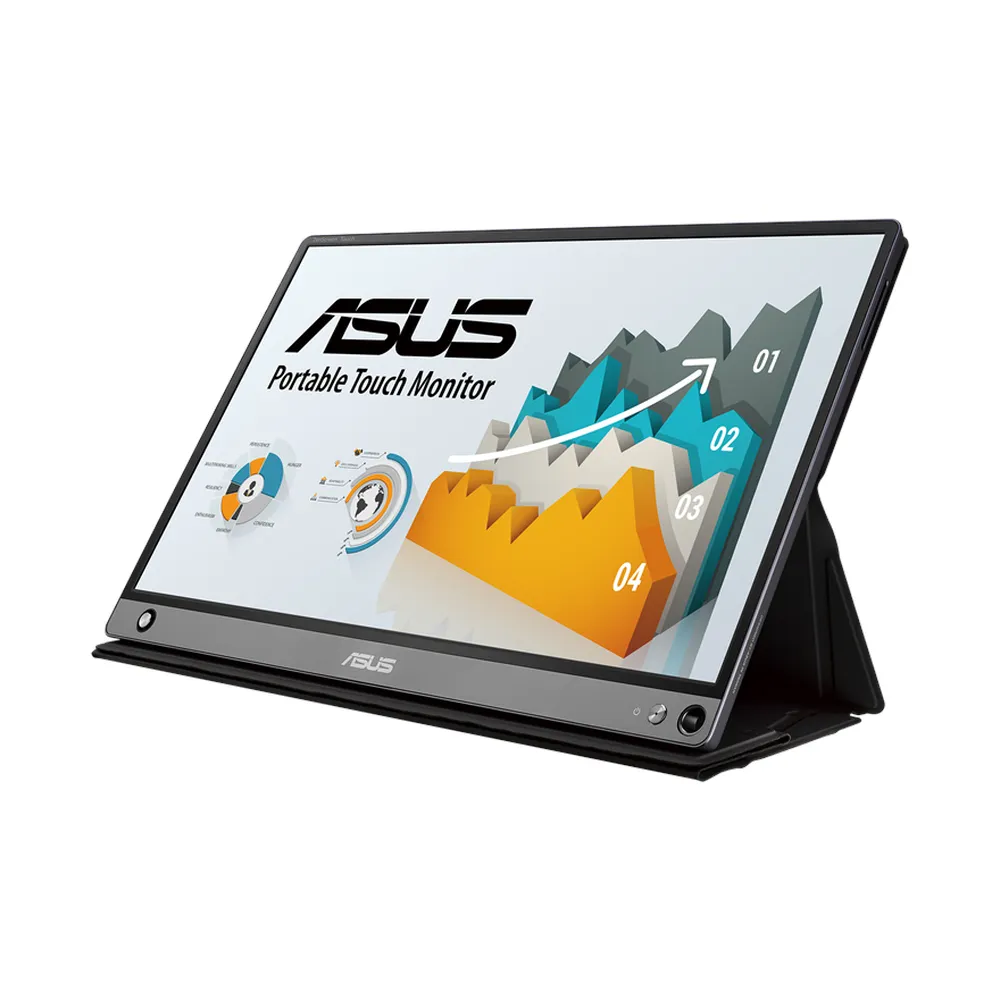 ASUS ZenScreen MB16AMT 15.6" FHD(1920x1080) Touch Portable Monitor, Anti-glare, USB-C, Micro HDMI, 3 Year warranty | MB16AMT