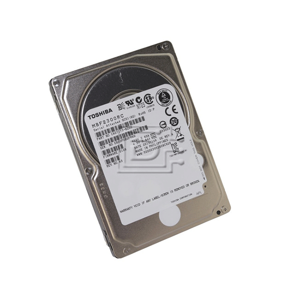 محرك أقراص صلبة HDD SAS 300 جيجابايت توشيبا 2.5 بوصة 10 آلاف لفة بالدقيقة (OEM) | MBF2300RC