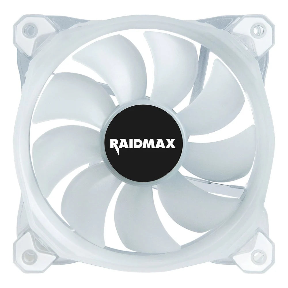 Raidmax 120mm RGB Case Fan, Single Fan, 4-Pin Connector, Up to 2000 RPM, Black, 1 Year Warranty | NV-R120TP