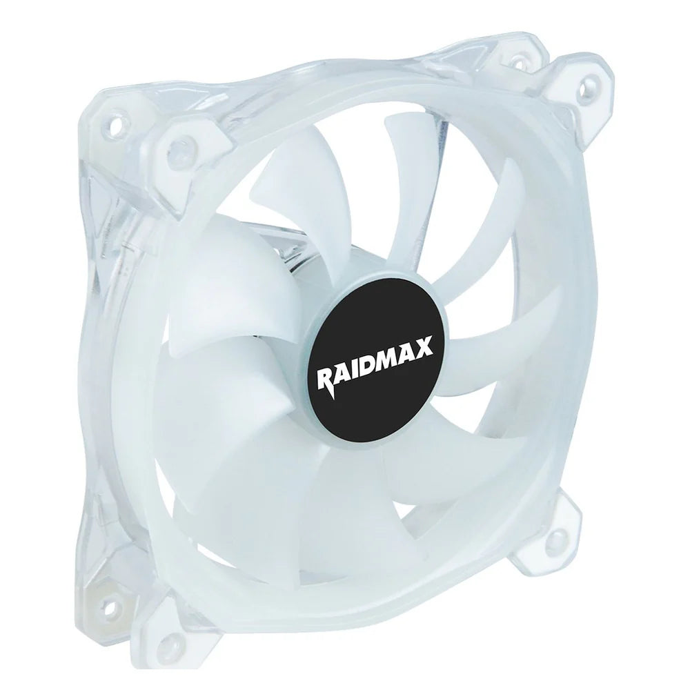 Raidmax 120mm RGB Case Fan, Single Fan, 4-Pin Connector, Up to 2000 RPM, Black, 1 Year Warranty | NV-R120TP