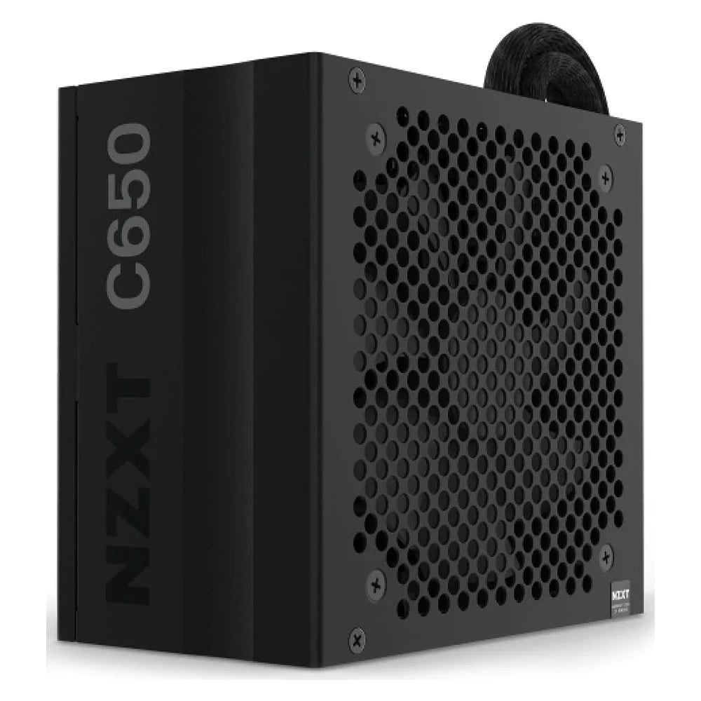 NZXT C650 80 Plus Bronze Semi-Modular Power Supply, 650W, Semi-Modular, ATX, Black, 1 Year Warranty | PA-6B1BB-UK