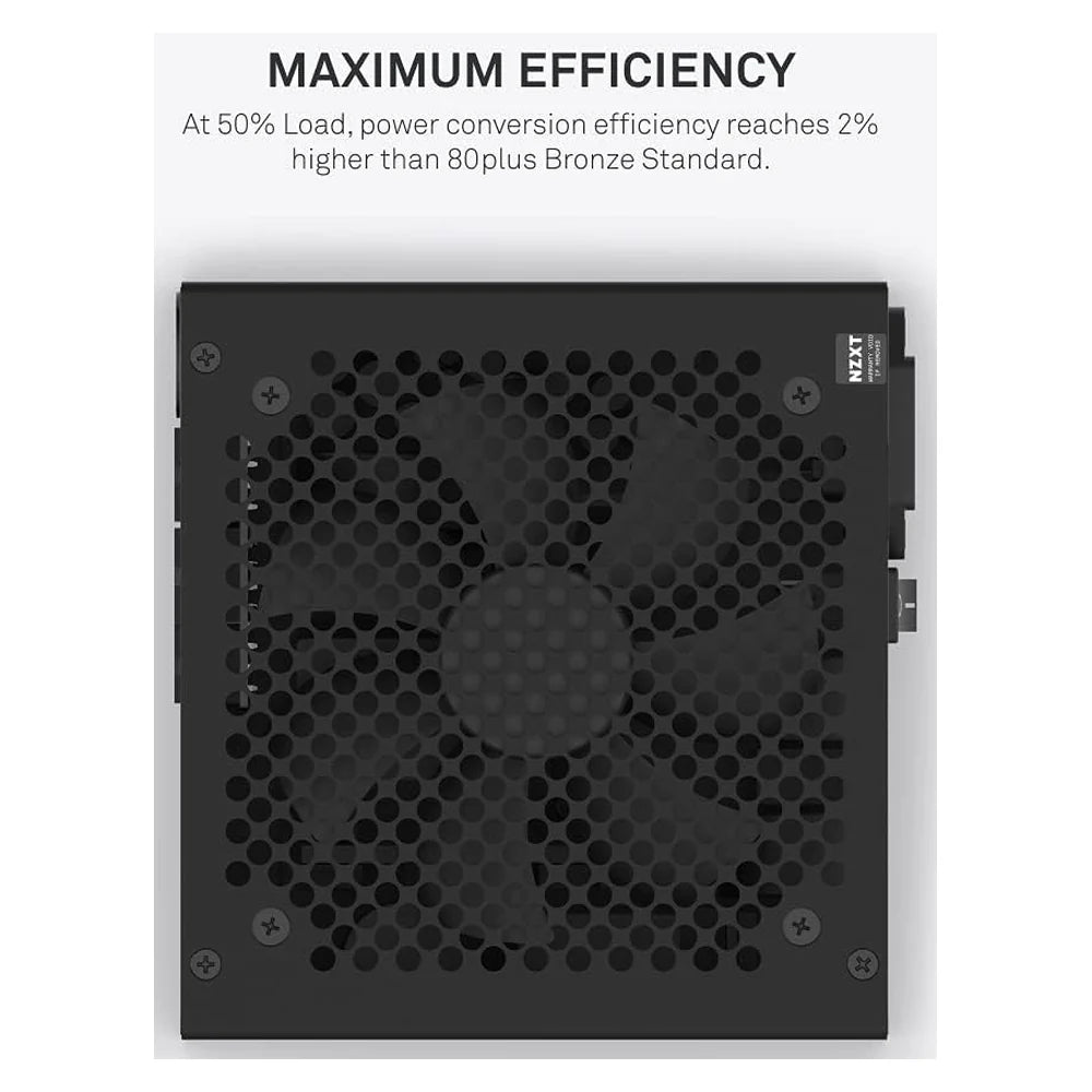 NZXT C650 80 Plus Bronze Semi-Modular Power Supply, 650W, Semi-Modular, ATX, Black, 1 Year Warranty | PA-6B1BB-UK