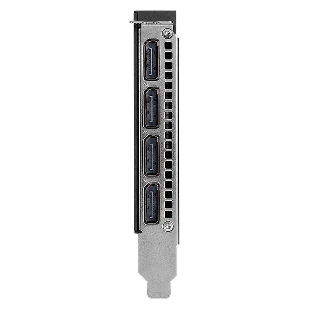 PNY NVIDIA RTX PRO 4000 Blackwell Workstation Graphics Card, 8960 CUDA Cores, GDDR7 24GB 192-bit ECC Memory, 4x DisplayPort 2.1b Outputs, PCI Express 5.0, 672 GB/s Memory Bandwidth, Blower Active Fan Cooling System, 1 Year Warranty | VCNRTXPRO4000-SB