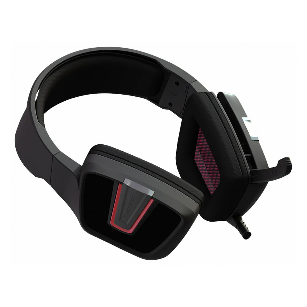 Patriot Viper V330 Stereo Gaming Headset, 40mm Neodymium Drivers, Closed-Back Over-Ear Design, Foldable Microphone, Earcup Controls, Black, 1 Year Warranty | PV3302JMK