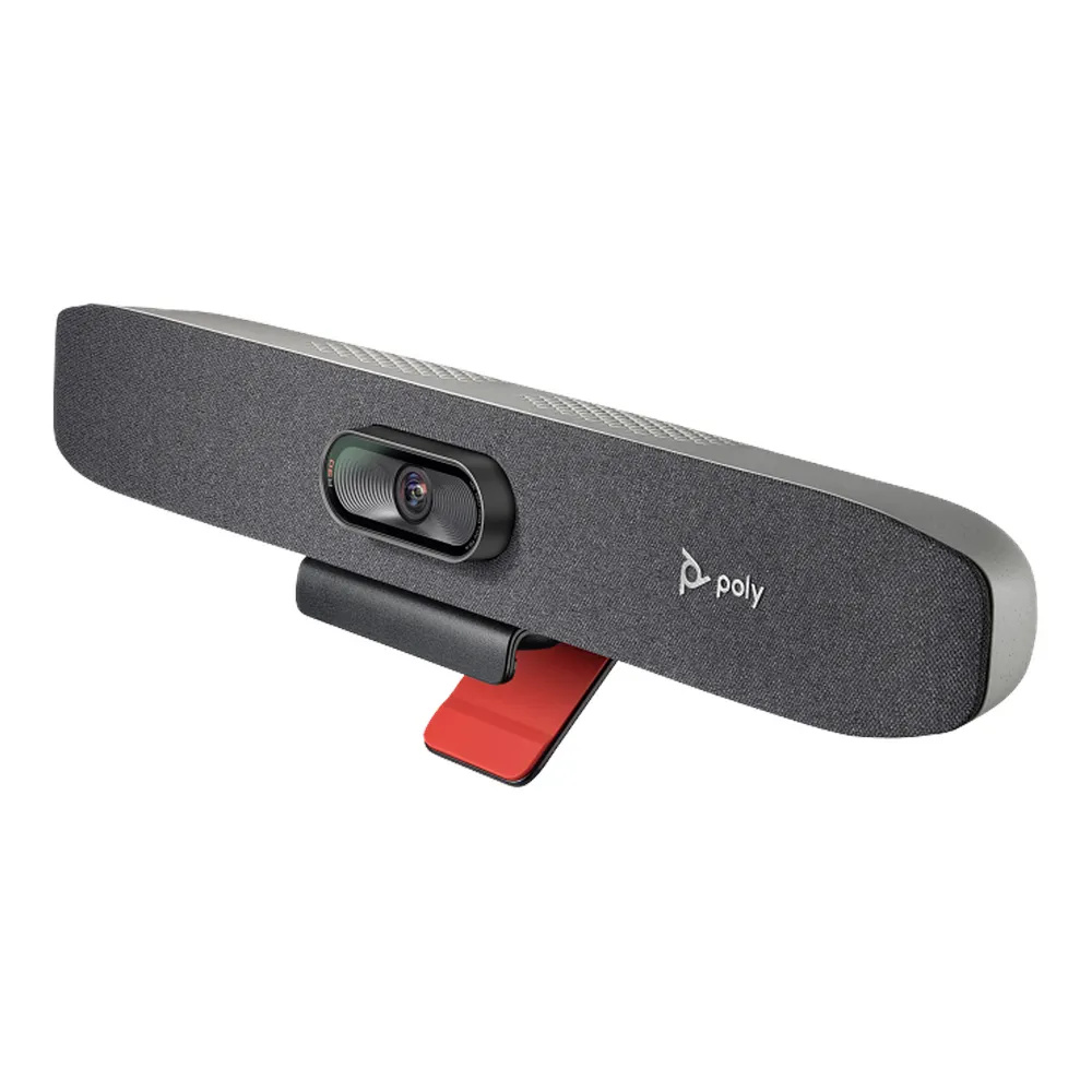 Poly Studio R30 USB Video Bar, Poly DirectorAI, Bluetooth 4.2 & Wi-Fi Connectivity, Beamforming Microphone Array, 1 Year Warranty | 842D2AA