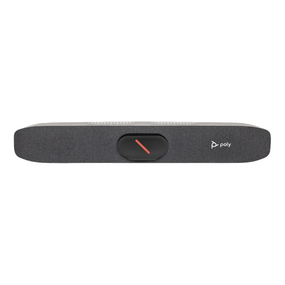Poly Studio R30 USB Video Bar, Poly DirectorAI, Bluetooth 4.2 & Wi-Fi Connectivity, Beamforming Microphone Array, 1 Year Warranty | 842D2AA