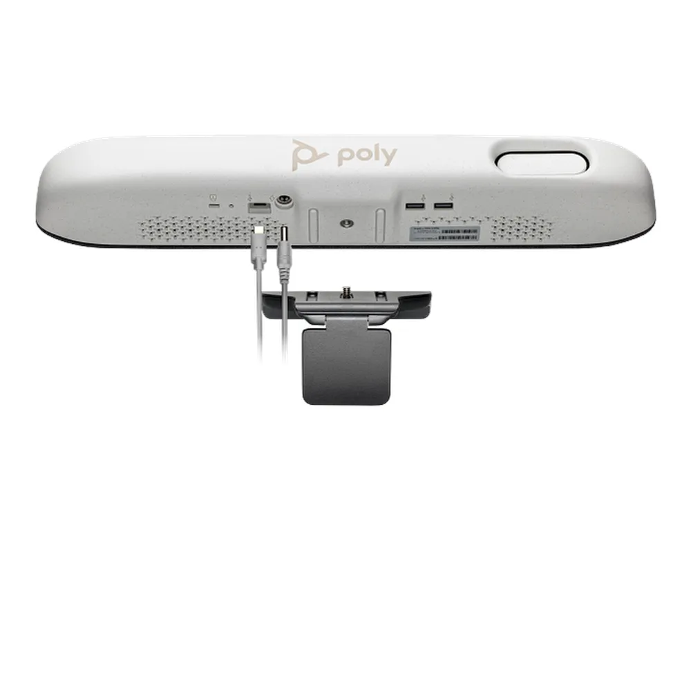Poly Studio R30 USB Video Bar, Poly DirectorAI, Bluetooth 4.2 & Wi-Fi Connectivity, Beamforming Microphone Array, 1 Year Warranty | 842D2AA