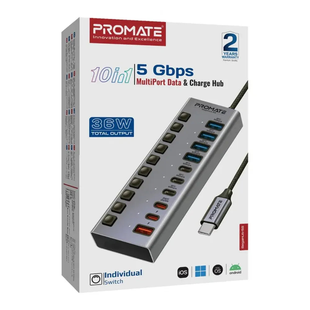 Promate-GigaHub-5G-10-in-1-USB-C-Hub-GIGAHUB-5G