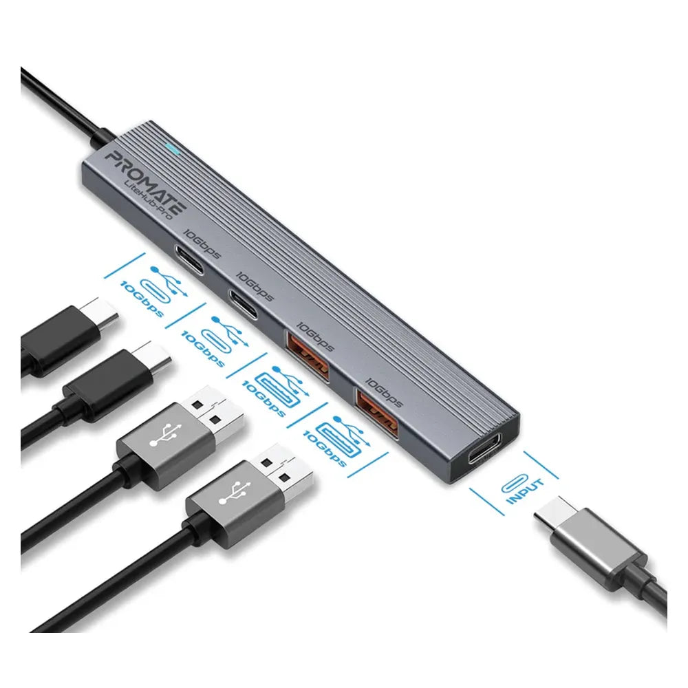 Promate-LiteHub-Pro-4-in-1-USB-C-Hub-LITEHUB-PRO