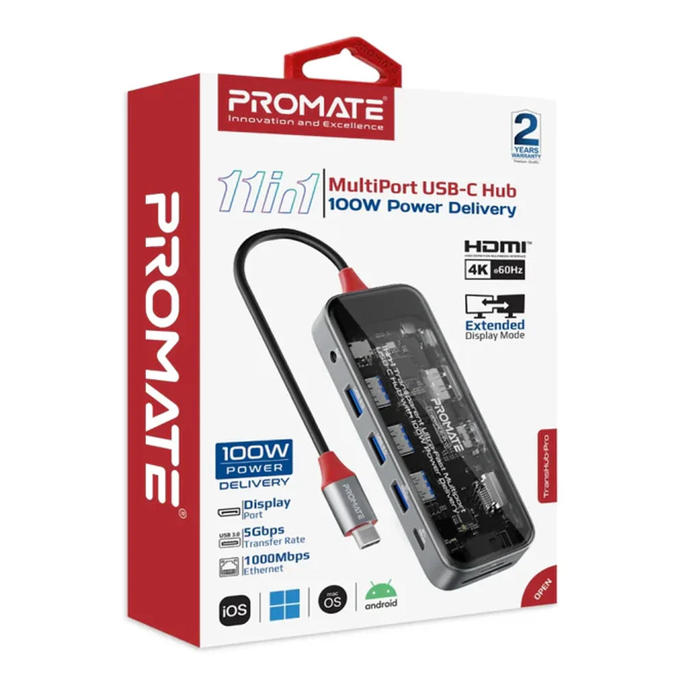 Promate-TransHub-Pro-11-in-1-USB-C-Hub-TRANSHUB-PRO