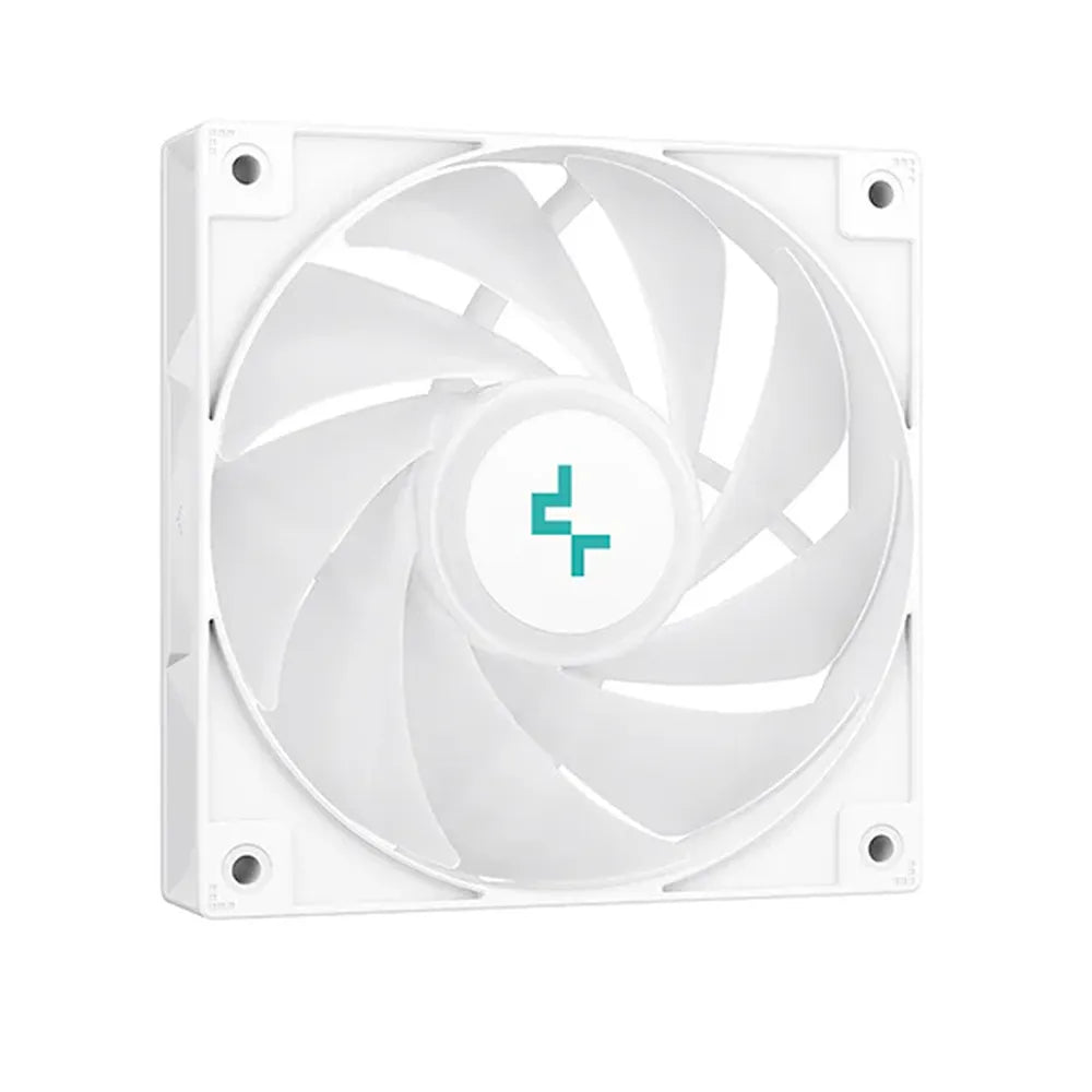 مبرد وحدة المعالجة المركزية DeepCool AG400 الرقمي بتقنية ARGB، 4 أنابيب حرارية، شاشة عرض الحالة في الوقت الفعلي، يدعم مقابس Intel و AMD، أبيض، ضمان لمدة سنة واحدة | R-AG400-WHADMN-G-1