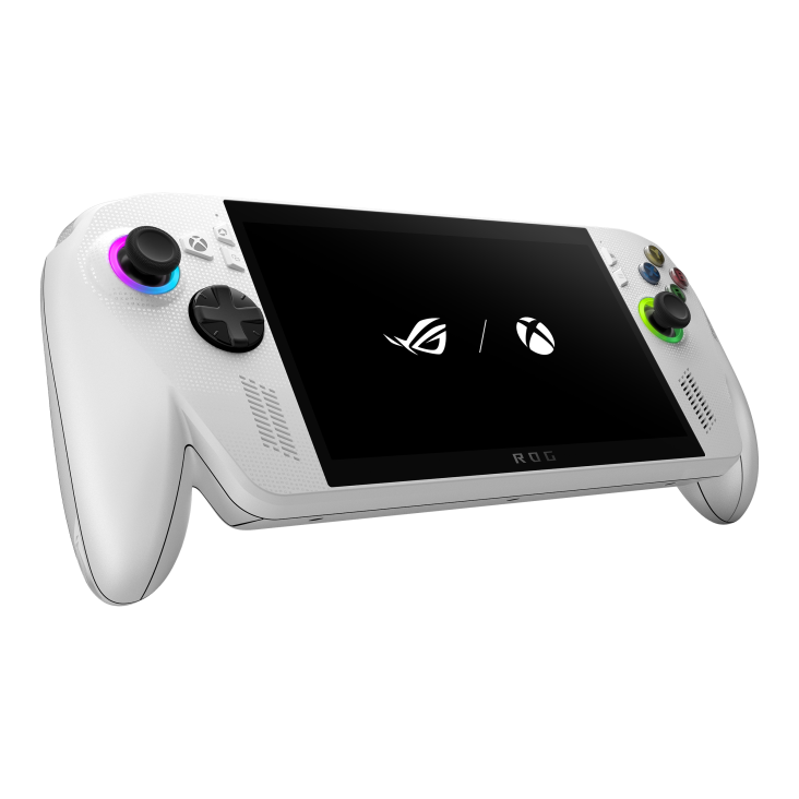 Asus ROG Xbox Ally Handheld Console, AMD Ryzen Z2 A Processor, 16GB RAM, 512GB SSD, AMD Radeon Graphics, 7" FHD 120Hz Display, Handheld compatibility, HD haptics, Windows 11 Home, White, 1 Year Warranty | RC73YA-NH002W