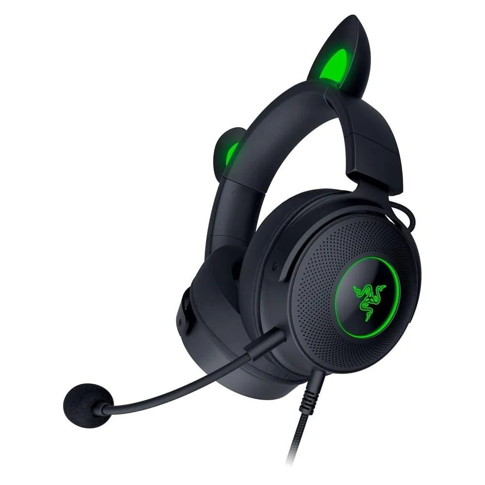 Razer Kraken Kitty Edition V2 Pro Gaming Headset, Stream Reactive Razer Chroma R GB, Cable Length:2m, Black, 1 Year Warranty | RZ04-04510100-R3M1
