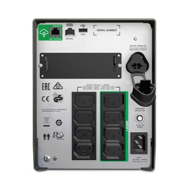 APC Smart-UPS 1000VA, Tower, LCD 230V with SmartConnect Port | SMT1000IC