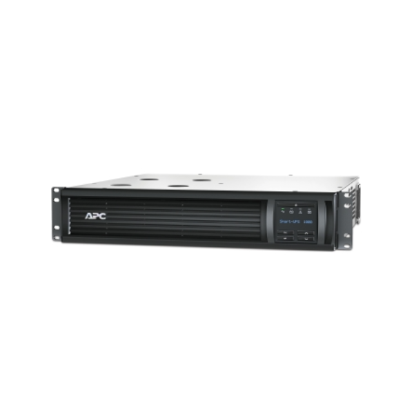 APC Smart-UPS 1000VA، قابل للتركيب على حامل 2U، 230 فولت، 4 منافذ IEC C13، منفذ SmartConnect + منفذ SmartSlot، AVR، شاشة LCD، ضمان لمدة سنة | SMT1000RMI2UC