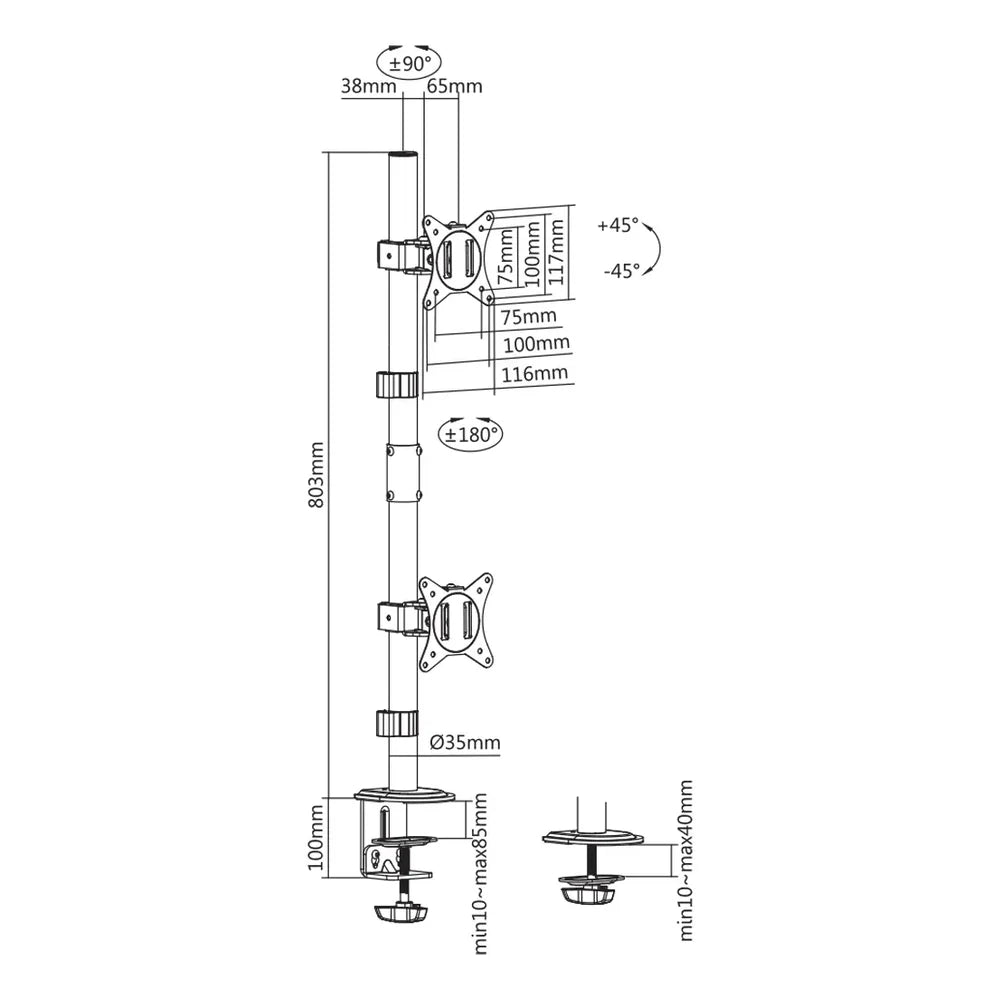 Skill-Tech-Vertical-Dual-Monitor-Mount-SH120-C02V