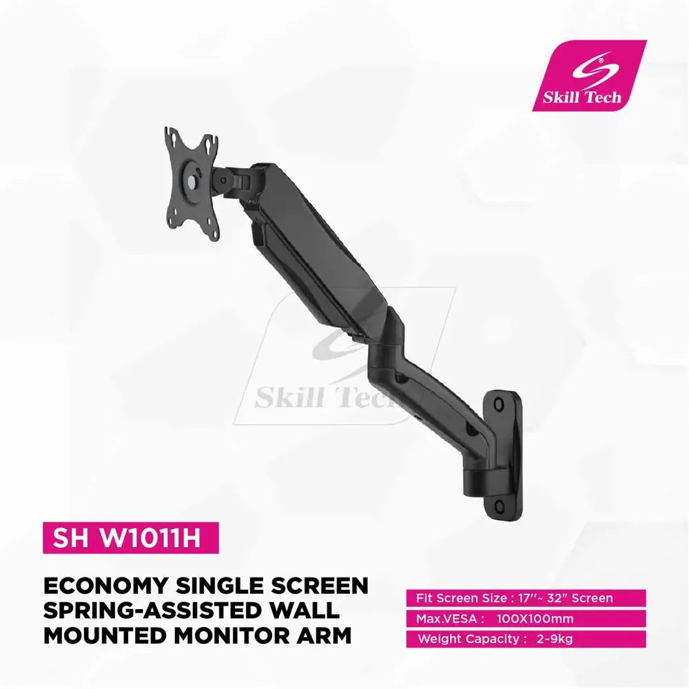 Skill-Tech-Wall-Mounted-Monitor-Arm-SH-W1011H