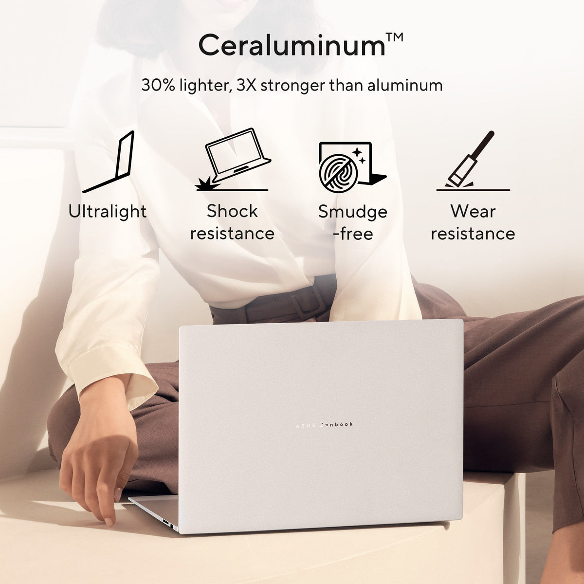 Asus Zenbook S 16 OLED UM5606GA Laptop, AMD Ryzen AI 9 465 Processor, 32GB RAM, 2TB SSD, 16" 3K OLED 120Hz Display, Windows 11 Home, Backlit English Keyboard, 1 Year Warranty | UM5606GA-SS263W