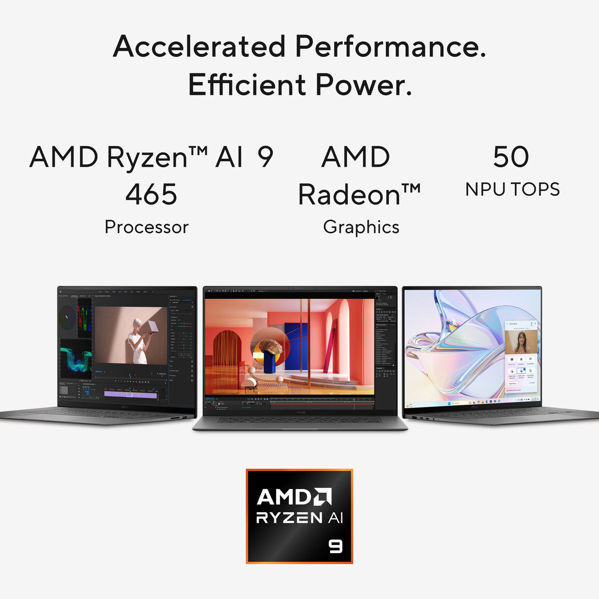 Asus Zenbook S 16 OLED UM5606GA Laptop, AMD Ryzen AI 9 465 Processor, 32GB RAM, 2TB SSD, 16" 3K OLED 120Hz Display, Windows 11 Home, Backlit English Keyboard, 1 Year Warranty | UM5606GA-SS263W