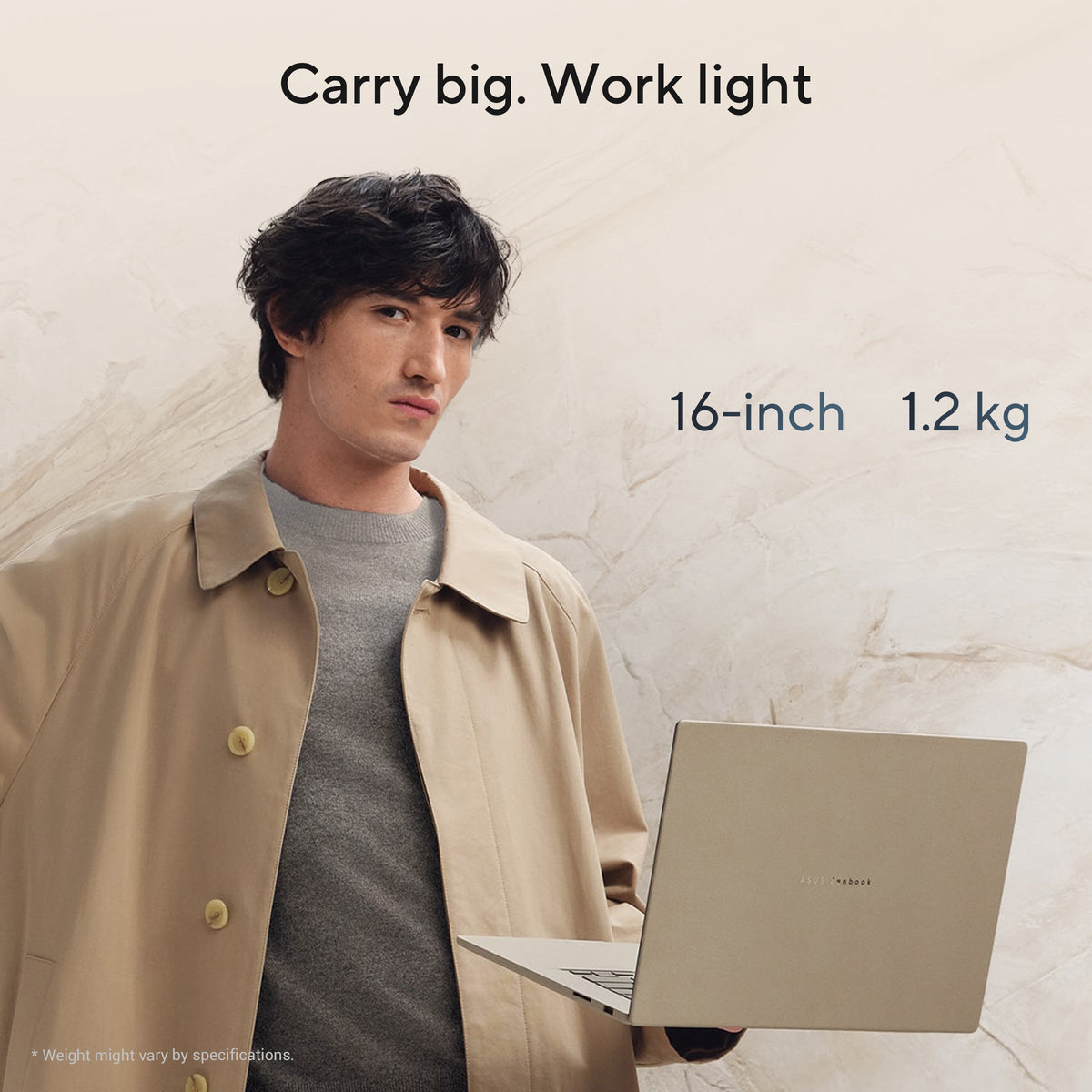Asus Zenbook A16 UX3607OA Laptop, Snapdragon X2 Elite Extreme X2E94100 Processor, 48GB RAM, 1TB SSD, 16" 3K OLED 120Hz Display, Windows 11 Home, Backlit English & Arabic Keyboard, 1 Year Warranty | UX3607OA-SQ013W
