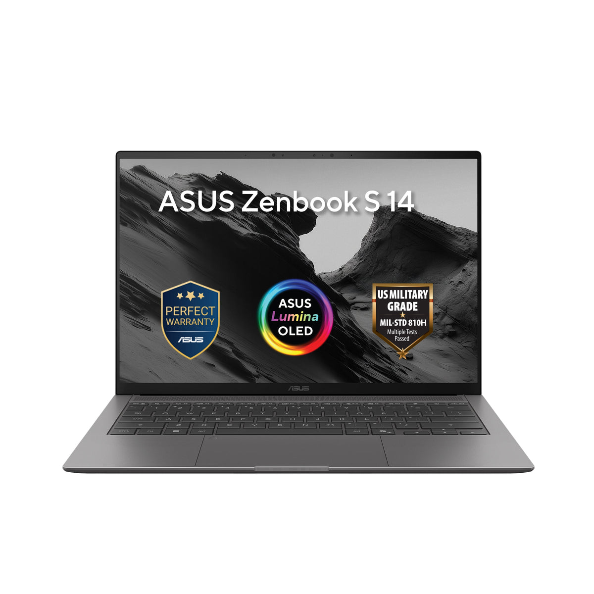ASUS Zenbook S 14 Laptop, Intel Core Ultra 9 386H Processor, 32GB RAM, 1TB SSD, 14" 3K OLED 120Hz Display, Windows 11 Home, Backlit English & Arabic Keyboard, 1 Year Warranty | UX5406AA-SW114W