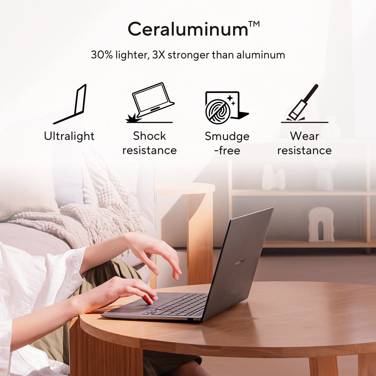 ASUS Zenbook S 14 Laptop, Intel Core Ultra 9 386H Processor, 32GB RAM, 1TB SSD, 14" 3K OLED 120Hz Display, Windows 11 Home, Backlit English & Arabic Keyboard, 1 Year Warranty | UX5406AA-SW114W
