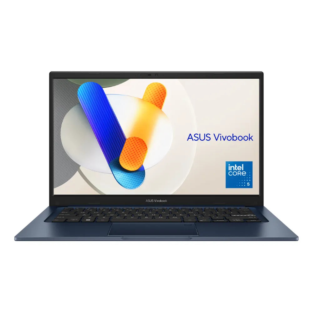 لابتوب اسوس فيفو بوك 14، انتل كور 5 120U، ذاكرة وصول عشوائي 16 جيجابايت، وسيط تخزين ذو حالة ثابتة 512 جيجابايت، شاشة 14 بوصة فل اتش دي، ويندوز 11 هوم، لوحة مفاتيح عربي وانجليزي، اسود، ضمان سنة | X1404VA-EB385W