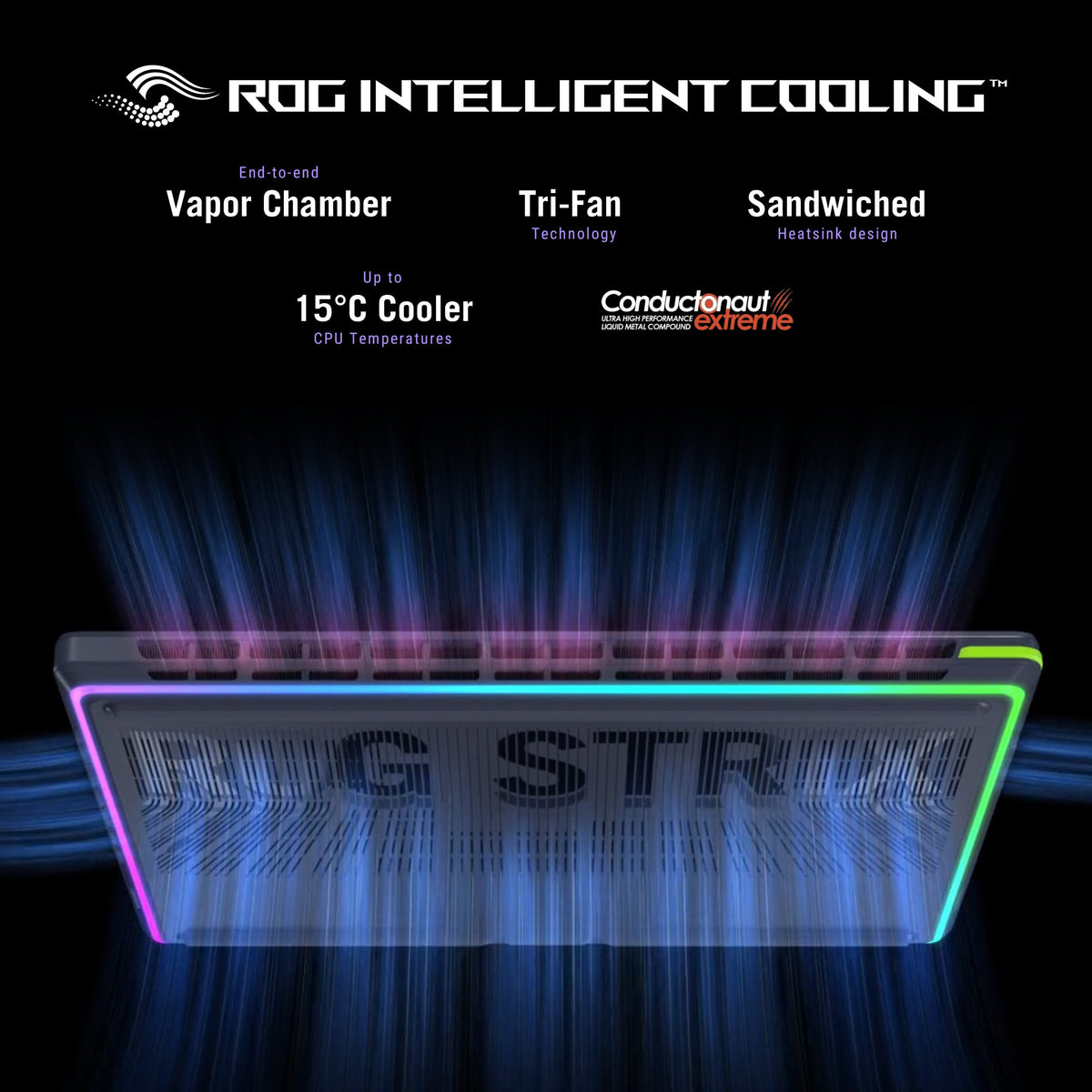 Asus ROG Strix G16 Gaming Laptop, Intel Core i9-14900HX Processor, 32GB DDR5 RAM, 1TB SSD, NVIDIA GeForce RTX 5070 8GB GDDR7, 16" WQXGA 240Hz IPS-Level Display, Windows 11 Home, English & Arabic Keyboard, 1 Year Warranty | G615JPR-G91621W