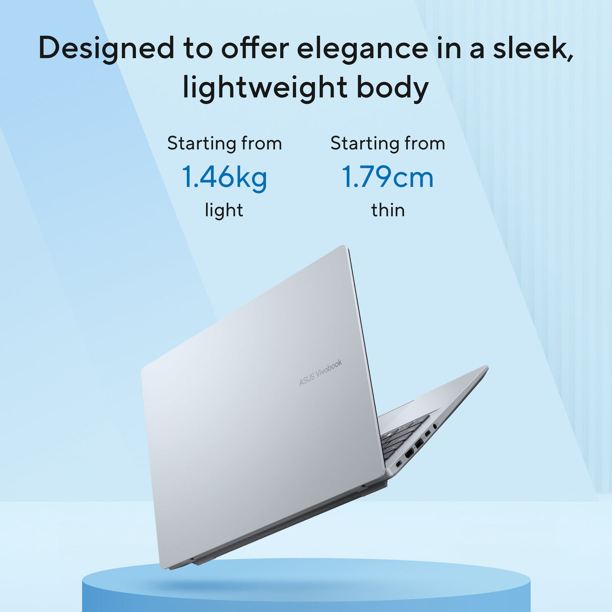 Asus Vivobook 14 Laptop, Intel Core Ultra 5 225H Processor, 16GB RAM, 512GB SSD, 14.0" WUXGA Display, Windows 11 Home, Cool Silver, Backlit English & Arabic Keyboard, 1 Year Warranty | X1407CA-LY148W